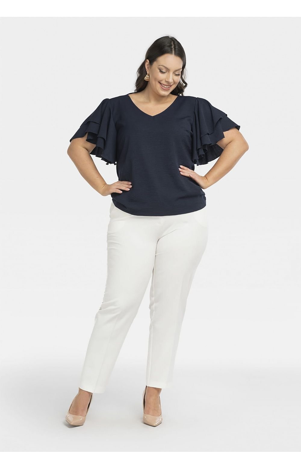 Plus size blouse model 198327